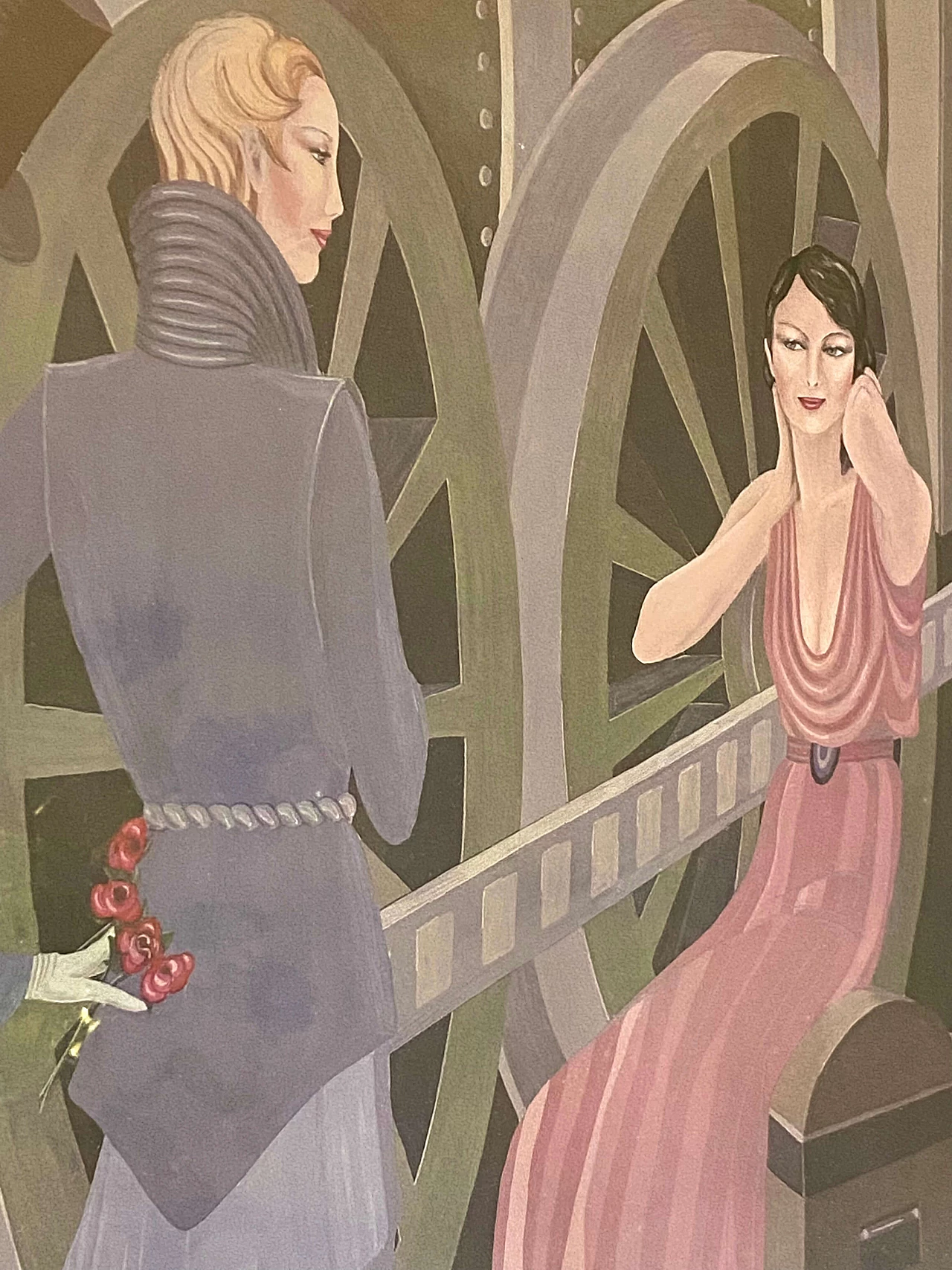 Pair of lithographs by Istvan Bernath from Icart Vendor Gallery, 1980s 1470900