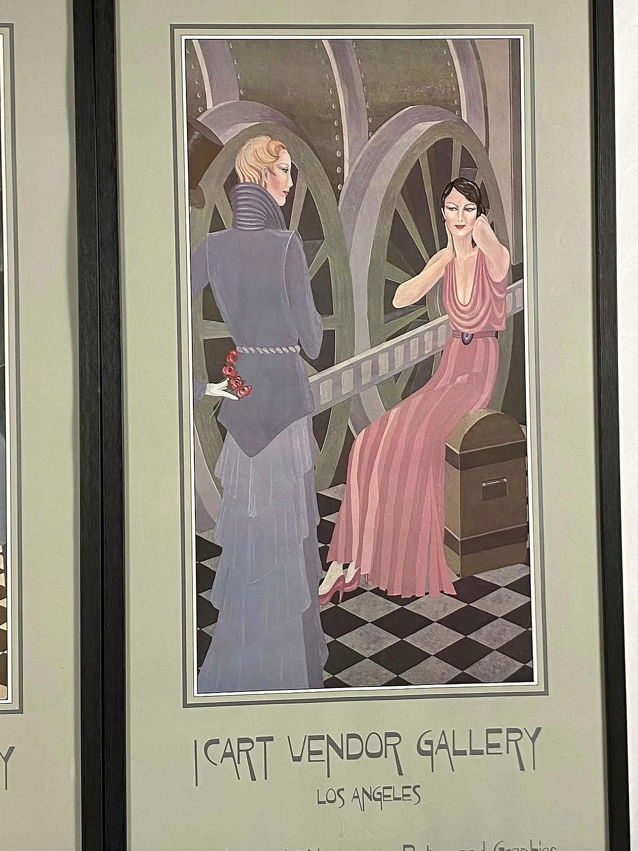 Pair of lithographs by Istvan Bernath from Icart Vendor Gallery, 1980s 1470902