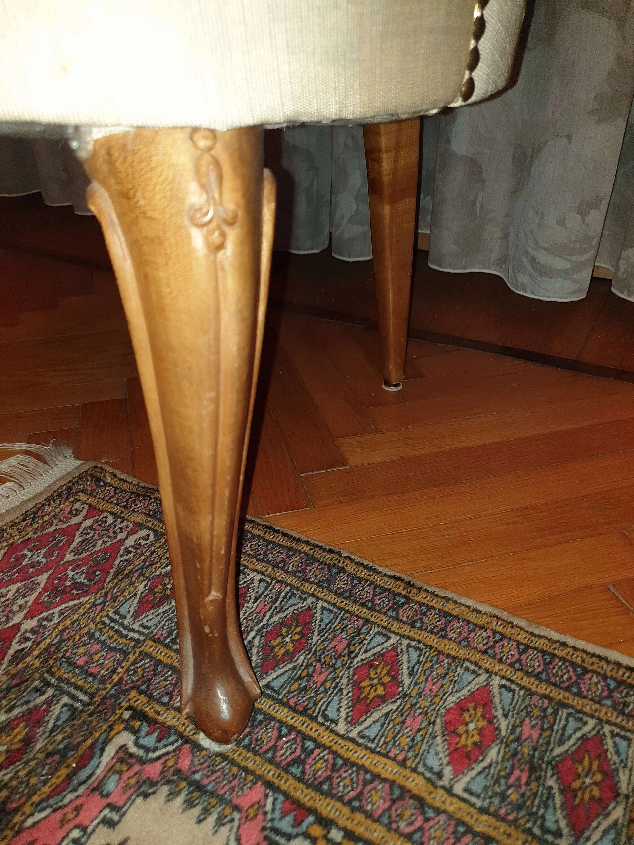 Beige armchairs for bedroom, 1960s 1470932