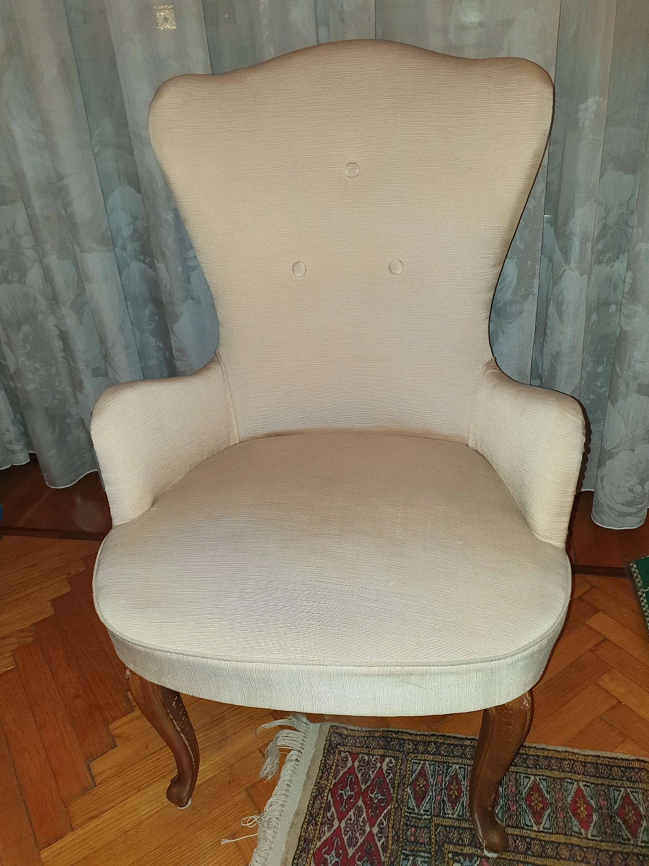 Beige armchairs for bedroom, 1960s 1470933