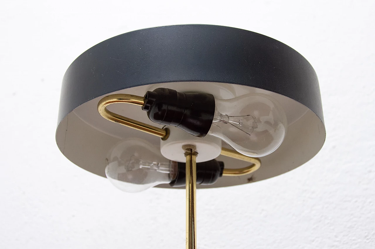 Black plastic and metal table lamp, 1960s 1470943