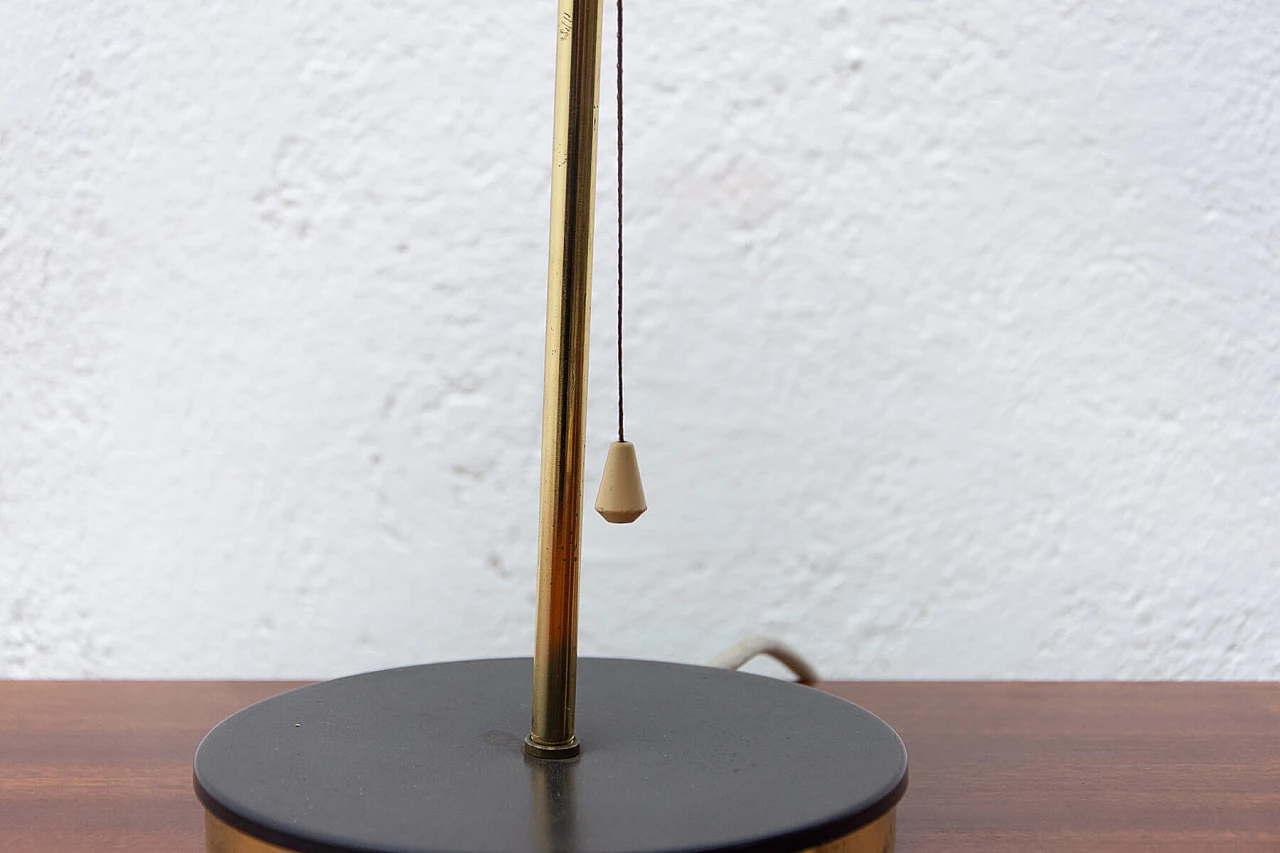 Black plastic and metal table lamp, 1960s 1470944