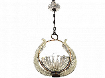 Murano glass chandelier, 1940s