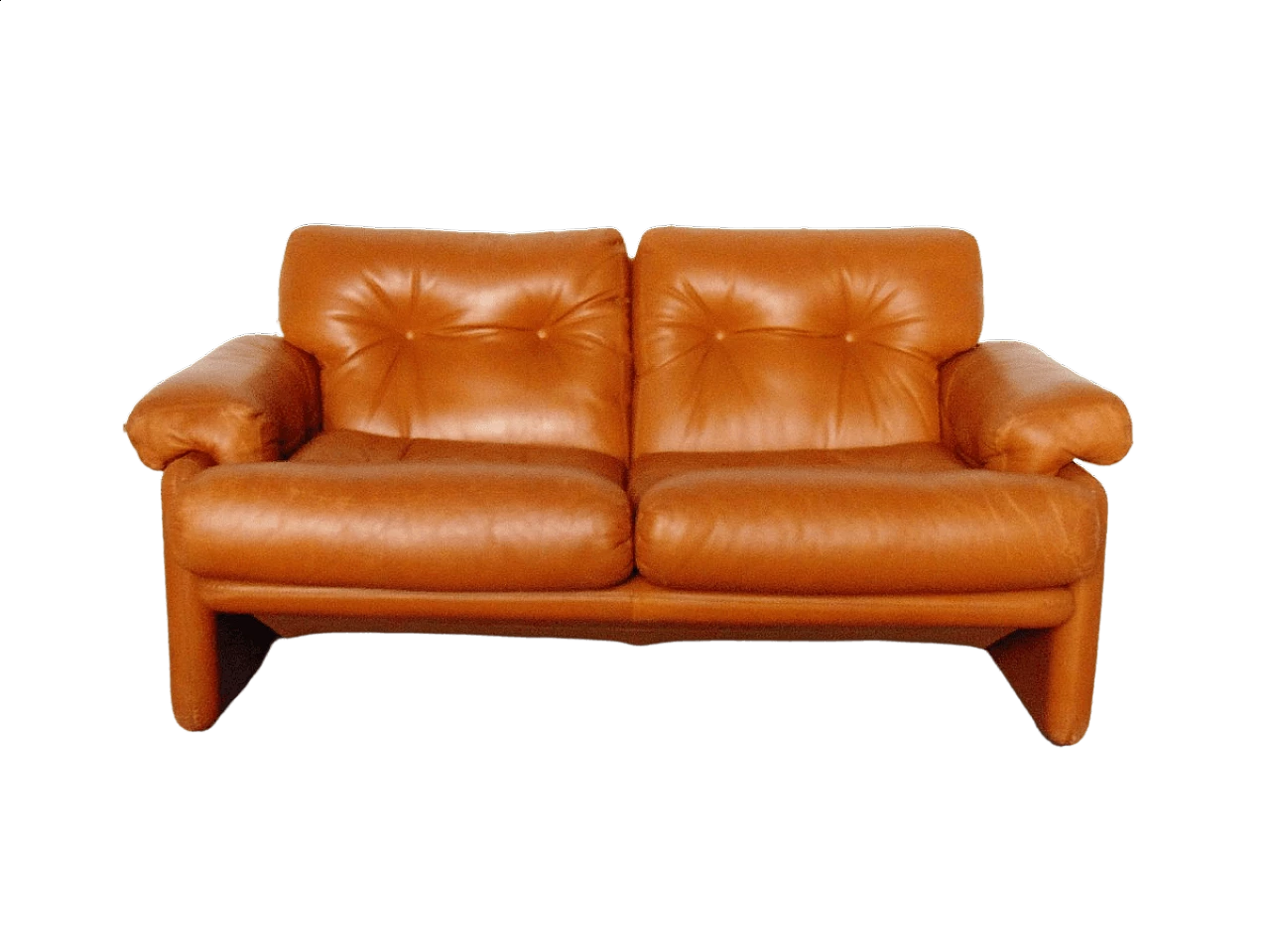Coronado leather sofa by Tobia Scarpa for B&B Italia, 1970s 1471040