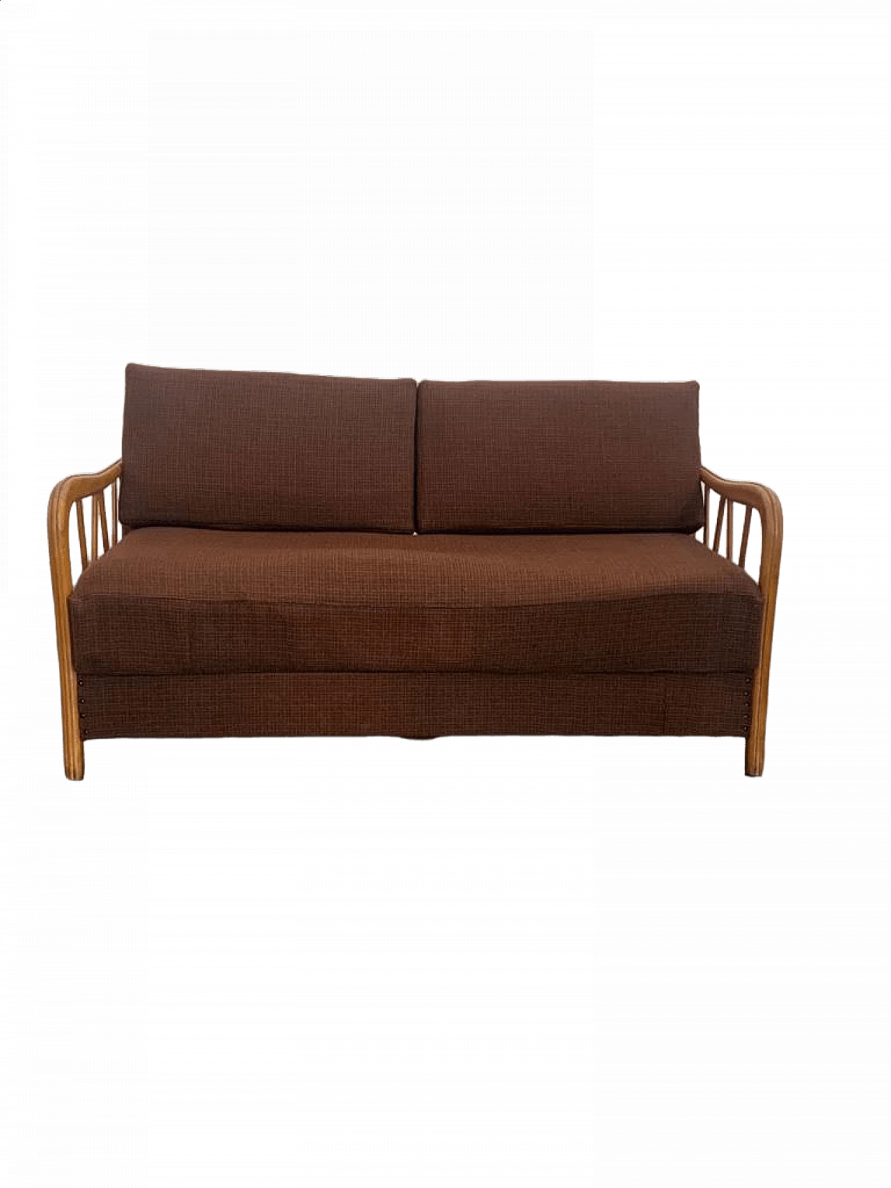 2-seater cherry wood sofa by Paolo Buffa, 1960s 1471072