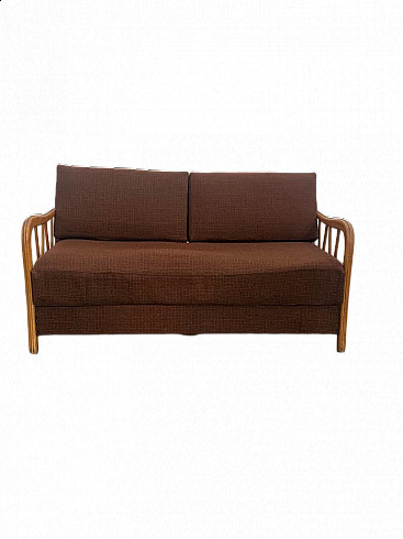 2-seater cherry wood sofa by Paolo Buffa, 1960s