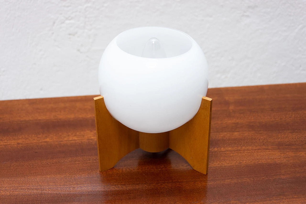 Pair of table lamps by Drevo Humpolec, 1970s 1471094