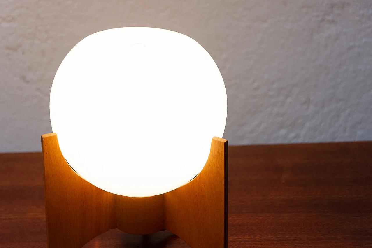 Pair of table lamps by Drevo Humpolec, 1970s 1471099