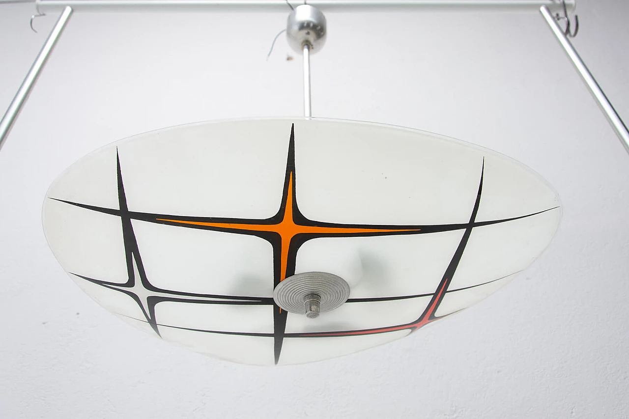 Chandelier with painted decorations, 1960s 1471115