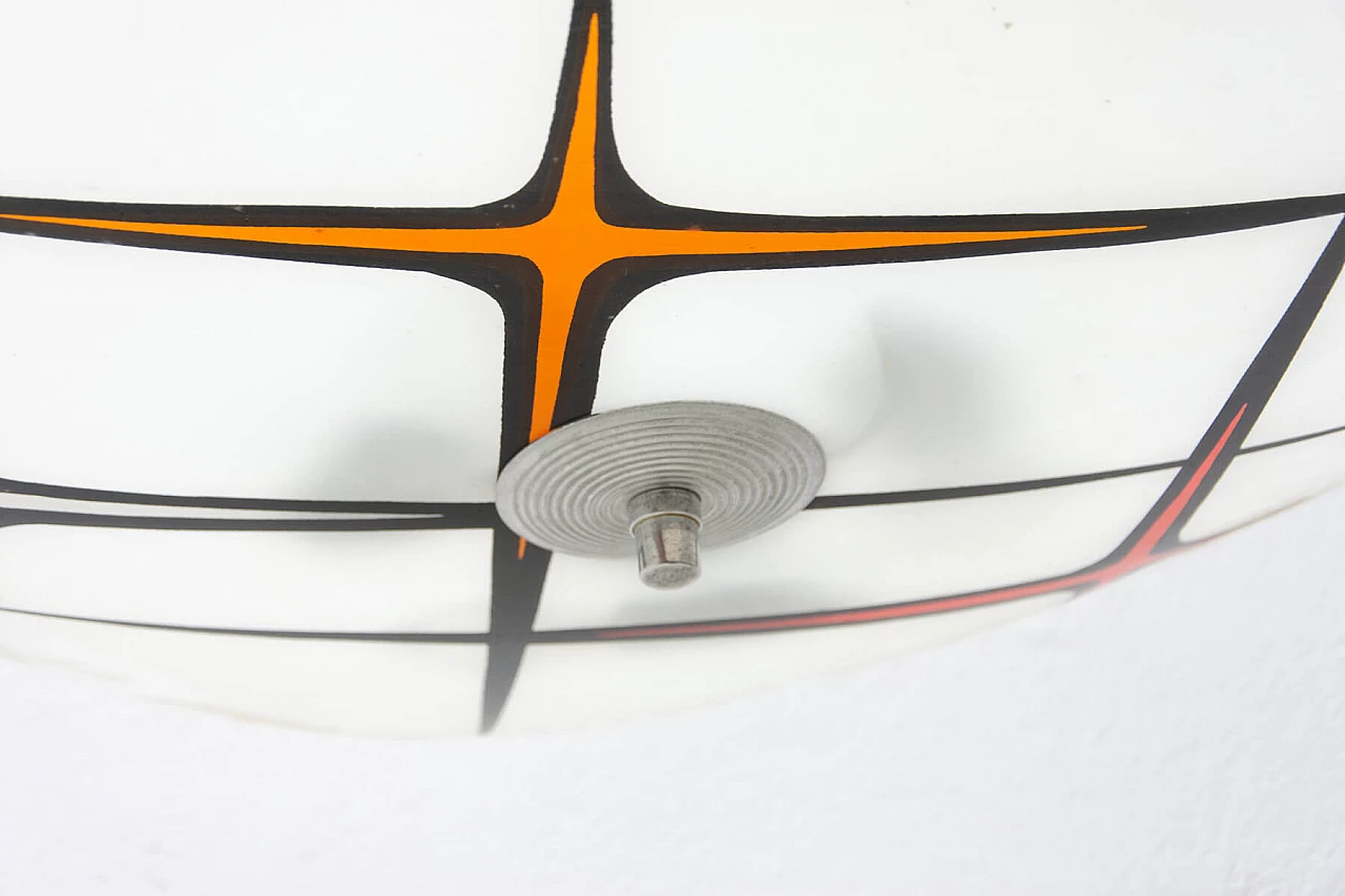 Chandelier with painted decorations, 1960s 1471116