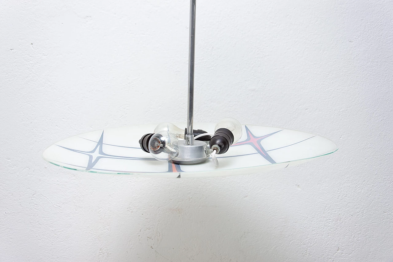 Chandelier with painted decorations, 1960s 1471117