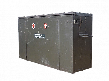 Metal military first aid case, 1940s