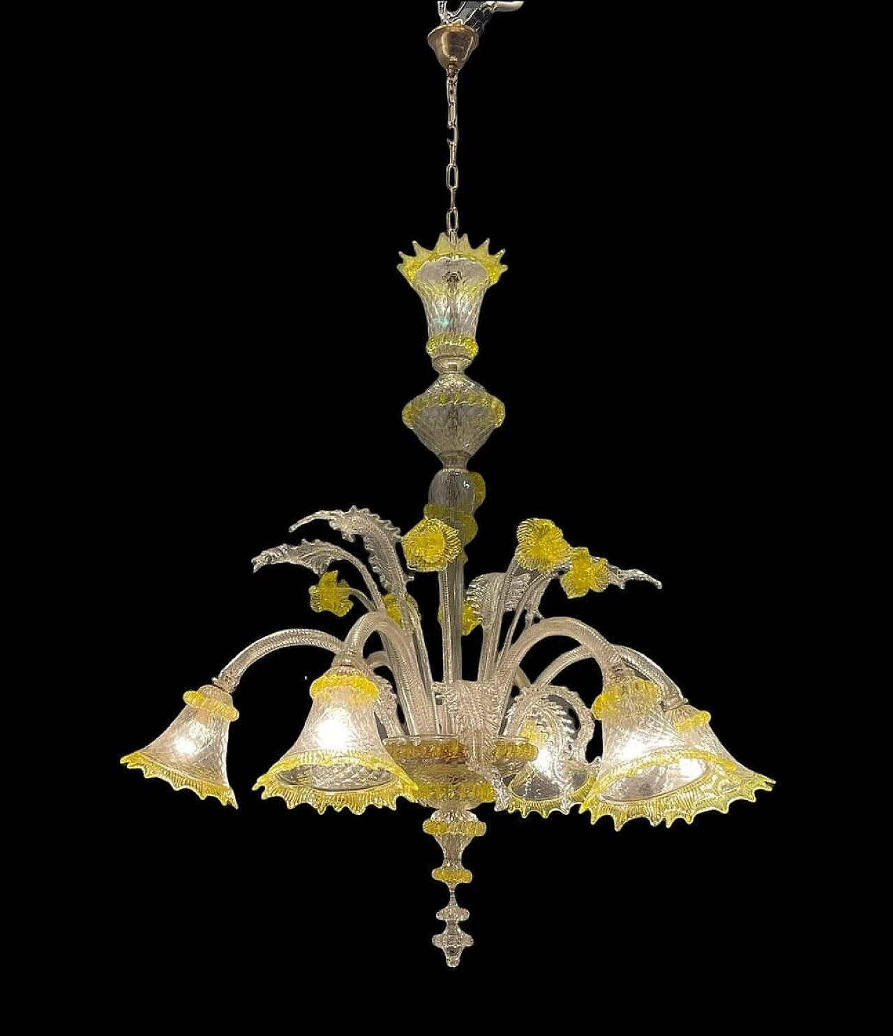 Murano glass flower chandelier, 1960s 1472289