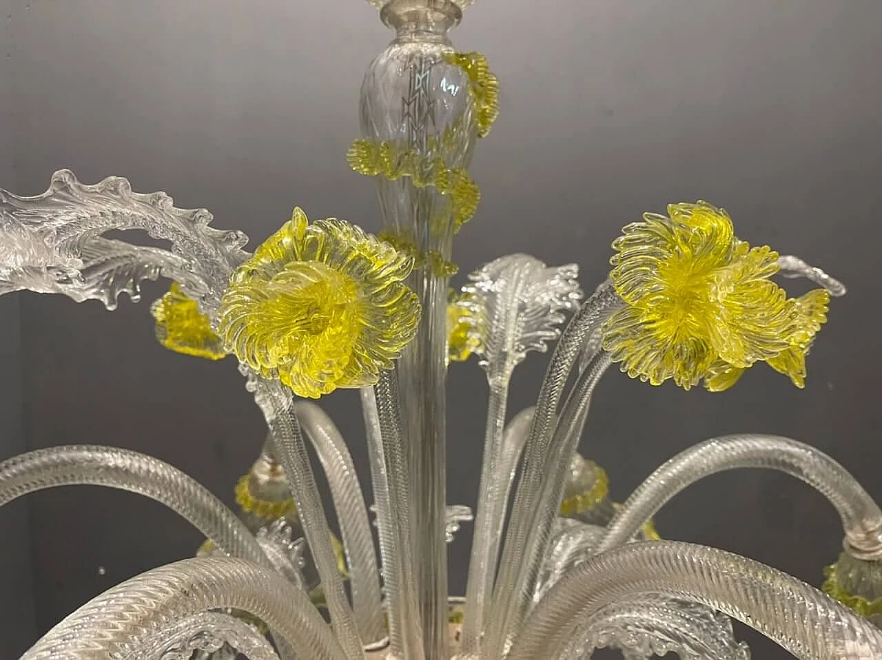 Murano glass flower chandelier, 1960s 1472295