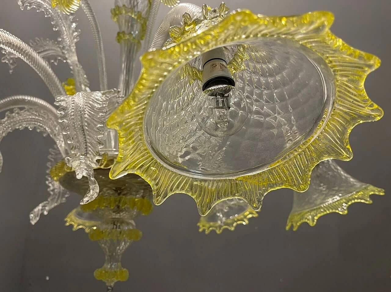 Murano glass flower chandelier, 1960s 1472297