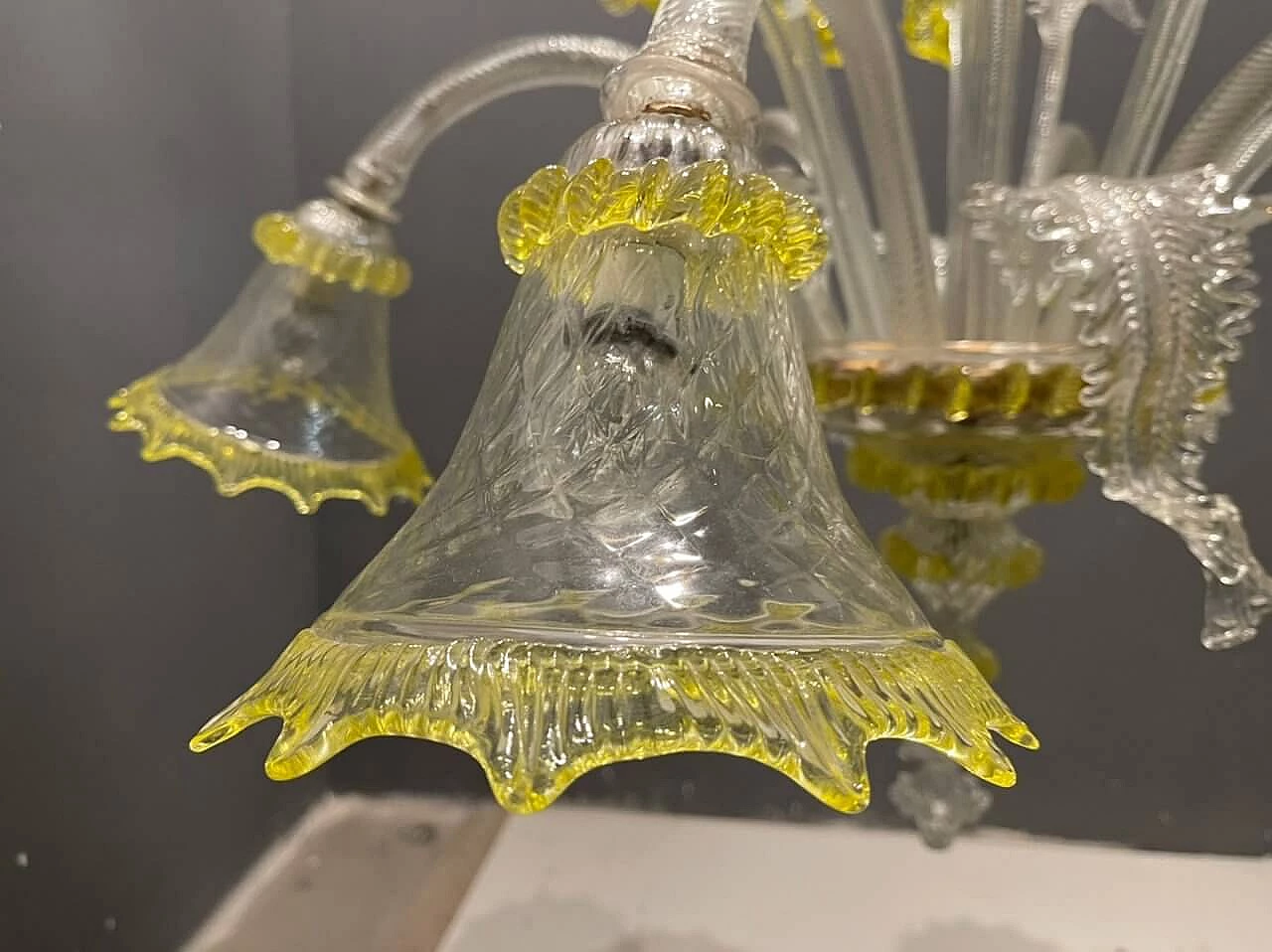 Murano glass flower chandelier, 1960s 1472298