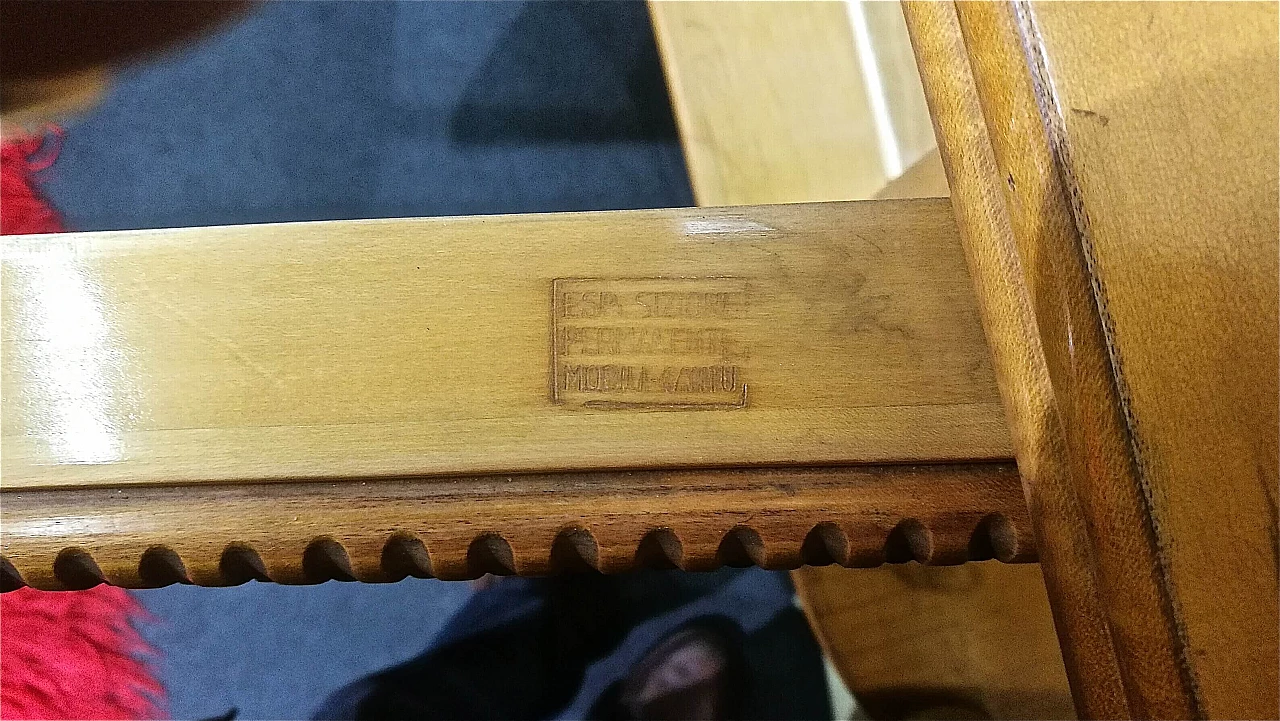 Credenza in legno e pergamena di La Permanente Mobili Cantù, anni '50 1472499