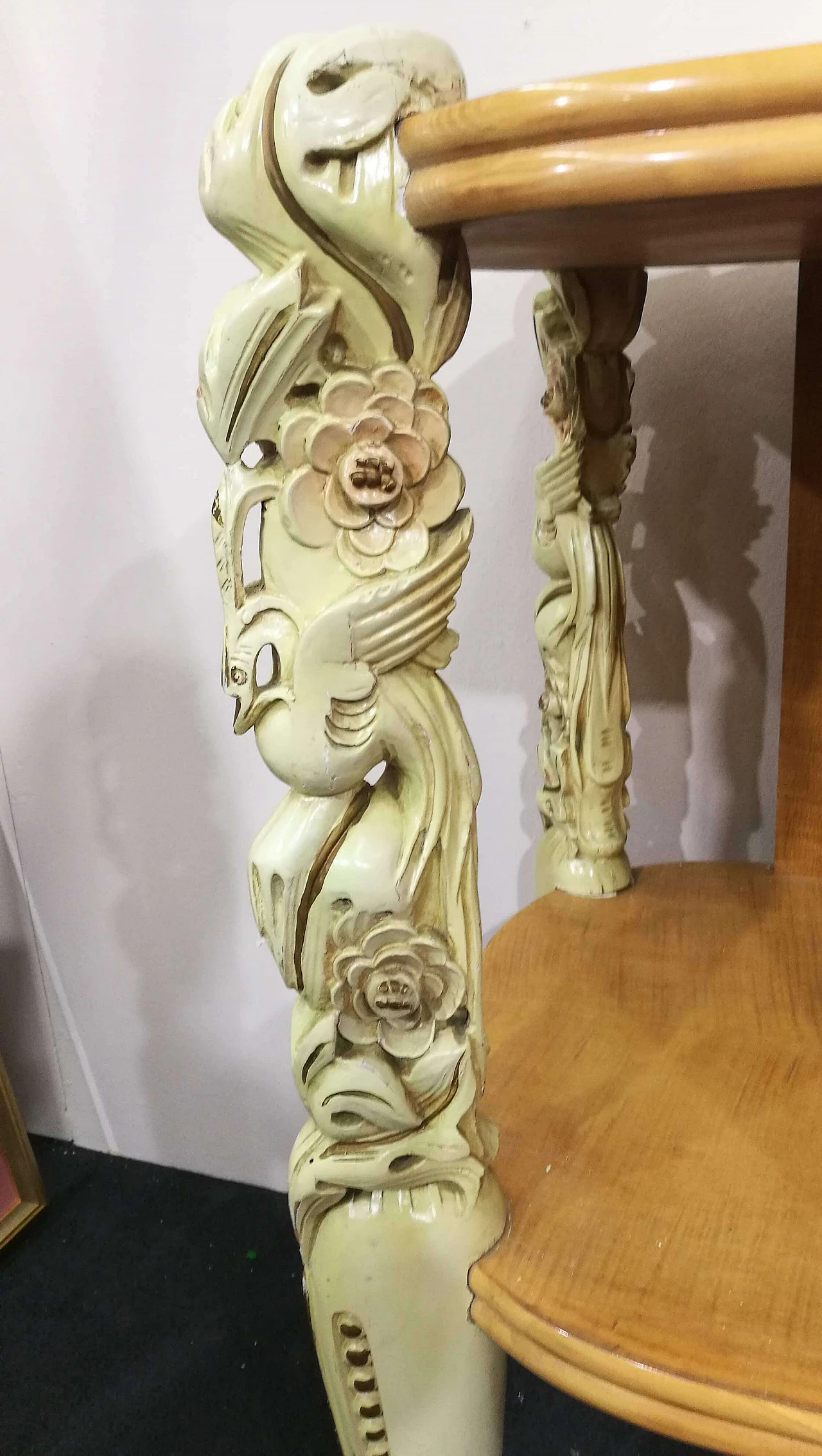 Credenza in legno e pergamena di La Permanente Mobili Cantù, anni '50 1472504