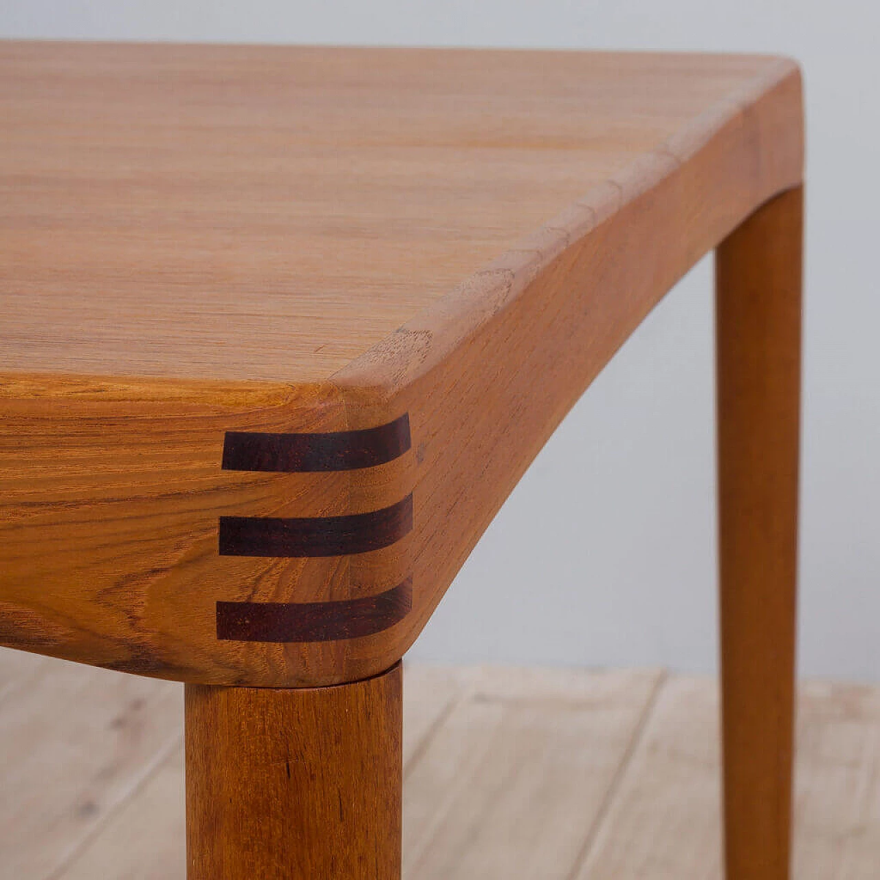 Extendable rectangular teak table by H.W. Klein for Bramin Møbler, 1960s 1472556