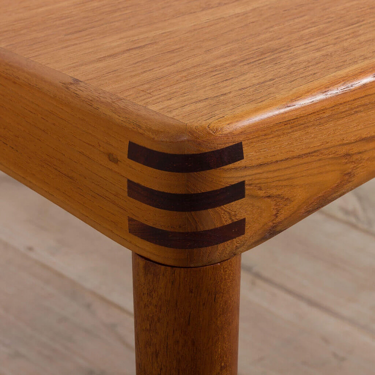 Extendable rectangular teak table by H.W. Klein for Bramin Møbler, 1960s 1472557