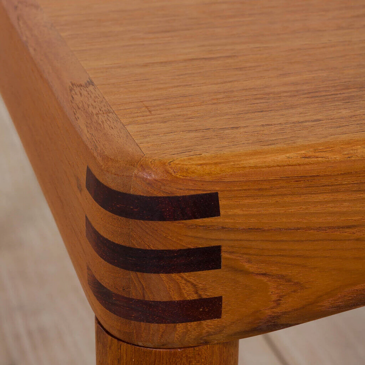 Extendable rectangular teak table by H.W. Klein for Bramin Møbler, 1960s 1472560