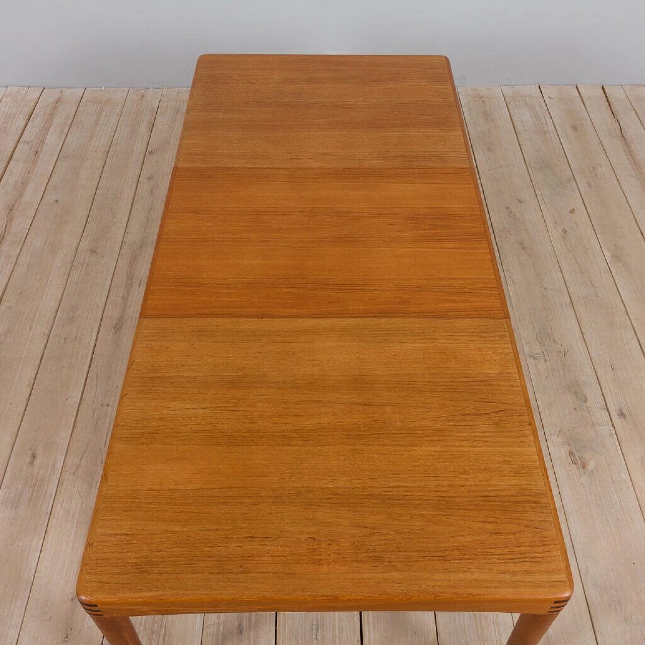 Extendable rectangular teak table by H.W. Klein for Bramin Møbler, 1960s 1472563