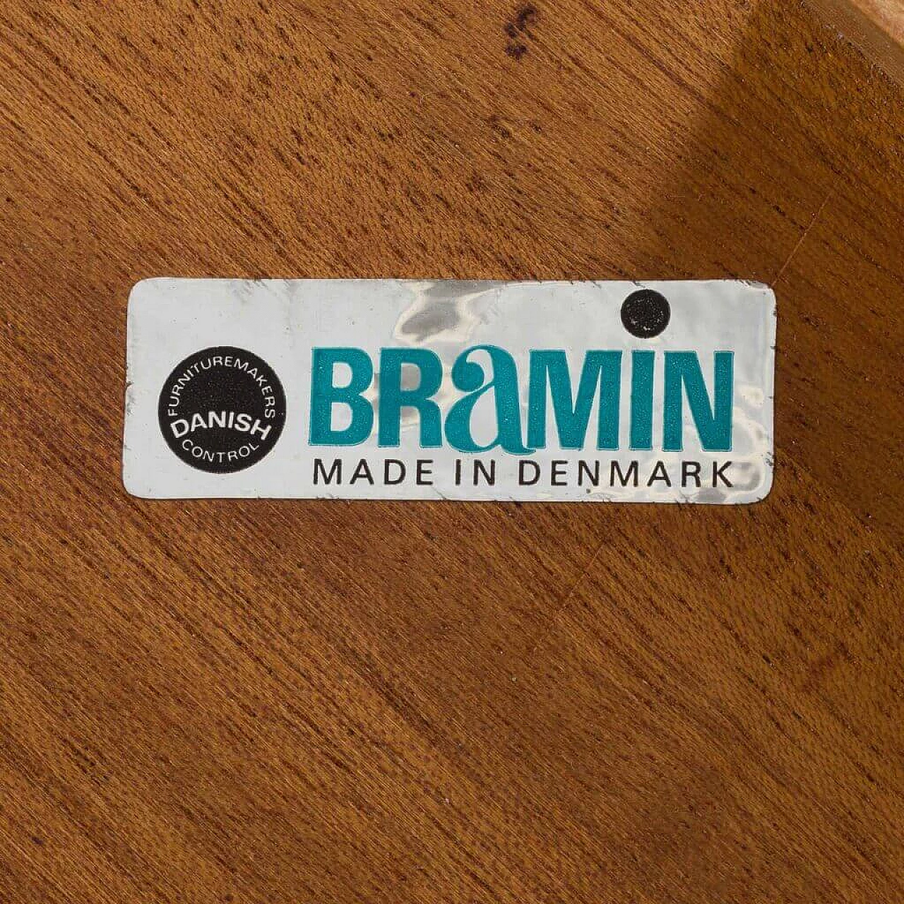 Extendable rectangular teak table by H.W. Klein for Bramin Møbler, 1960s 1472565