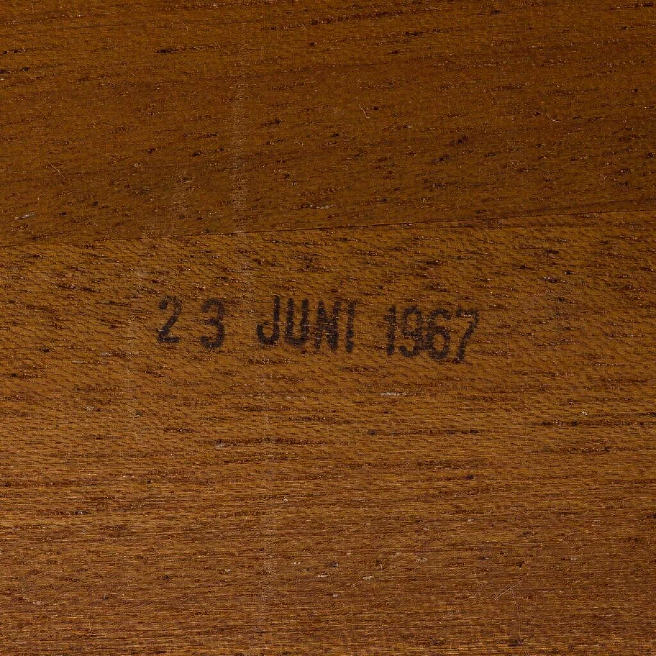 Tavolo rettangolare allungabile in teak di H.W. Klein per Bramin Møbler, anni '60 1472566