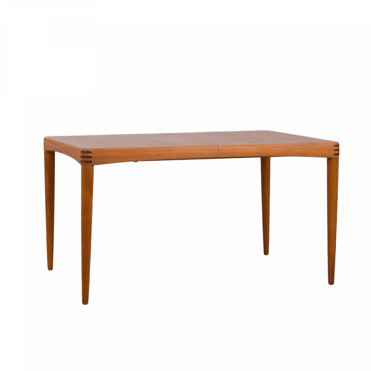 Extendable rectangular teak table by H.W. Klein for Bramin Møbler, 1960s 1472568