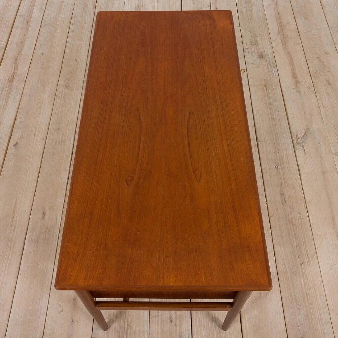 Teak desk with 6 drawers, 1960s 1472582