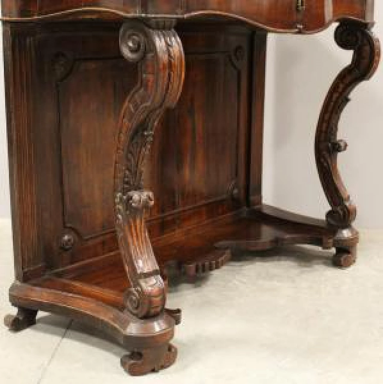 Charles X style console table in walnut, 19th century 1473284