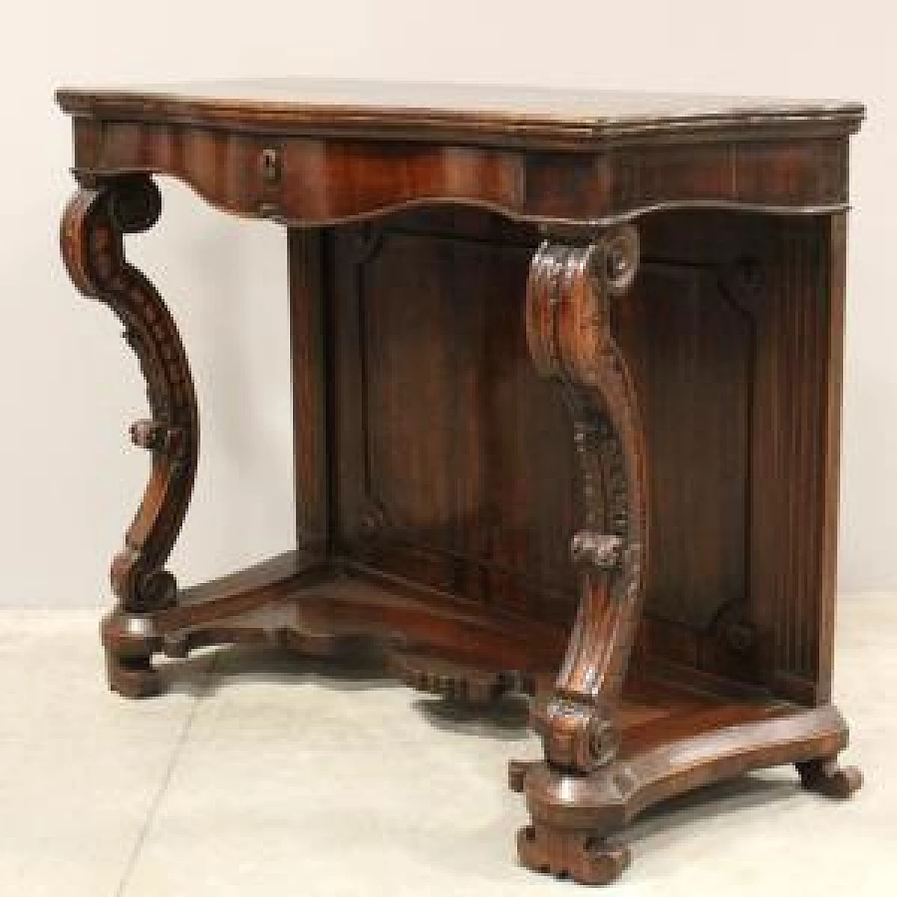 Charles X style console table in walnut, 19th century 1473290
