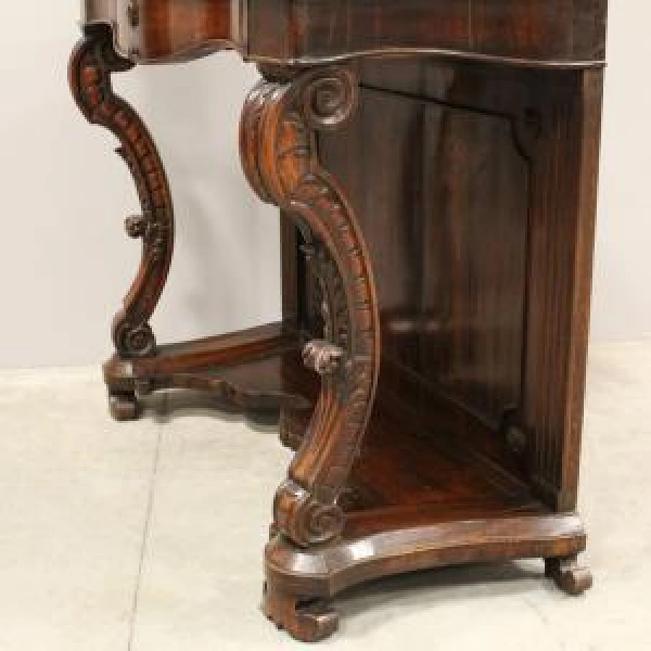 Charles X style console table in walnut, 19th century 1473291