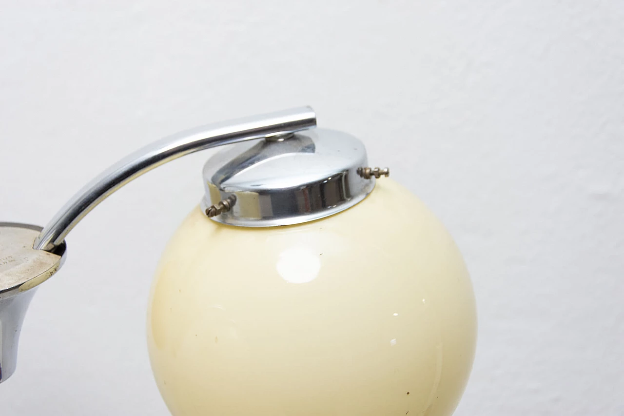 Art Deco style 3-armed metal chandelier, 1930s 1473549