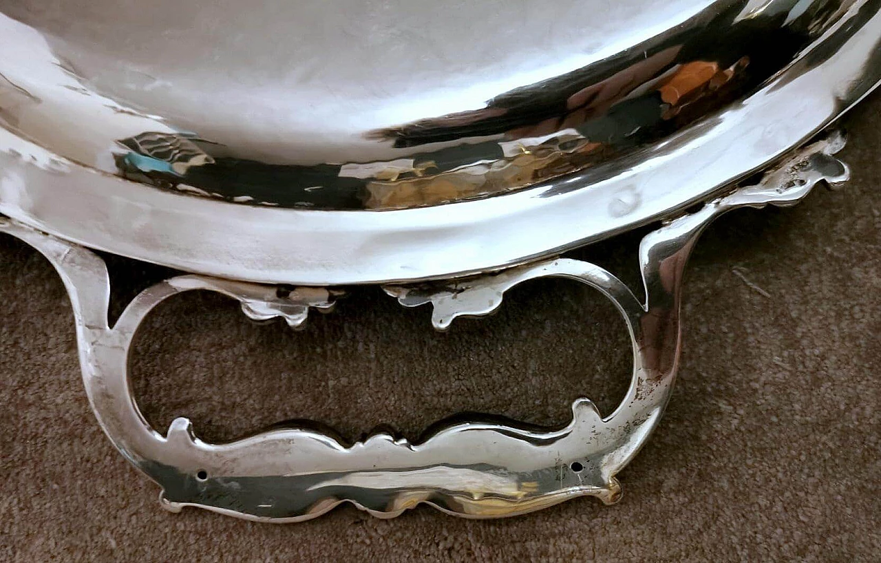 Tray with handles marked 800 silver, 1950s 1473823