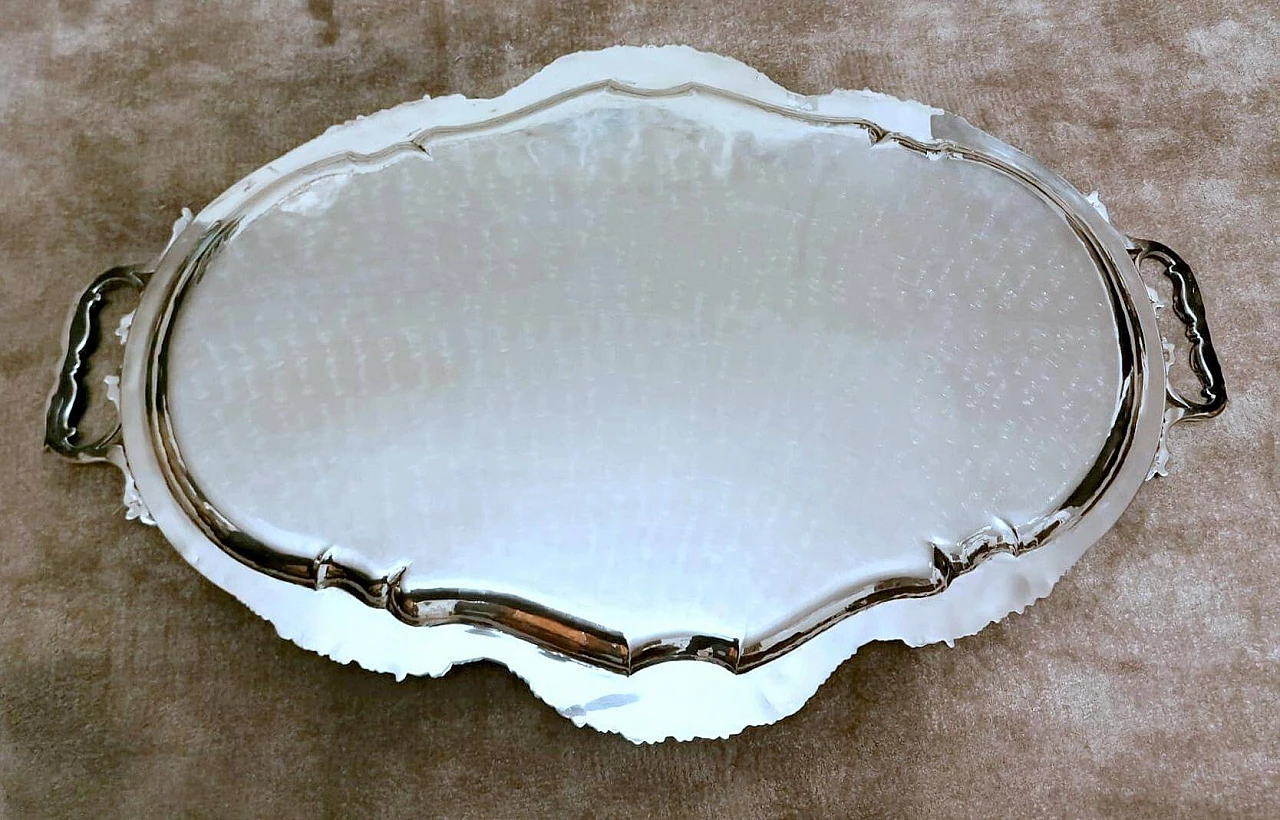 Tray with handles marked 800 silver, 1950s 1473833