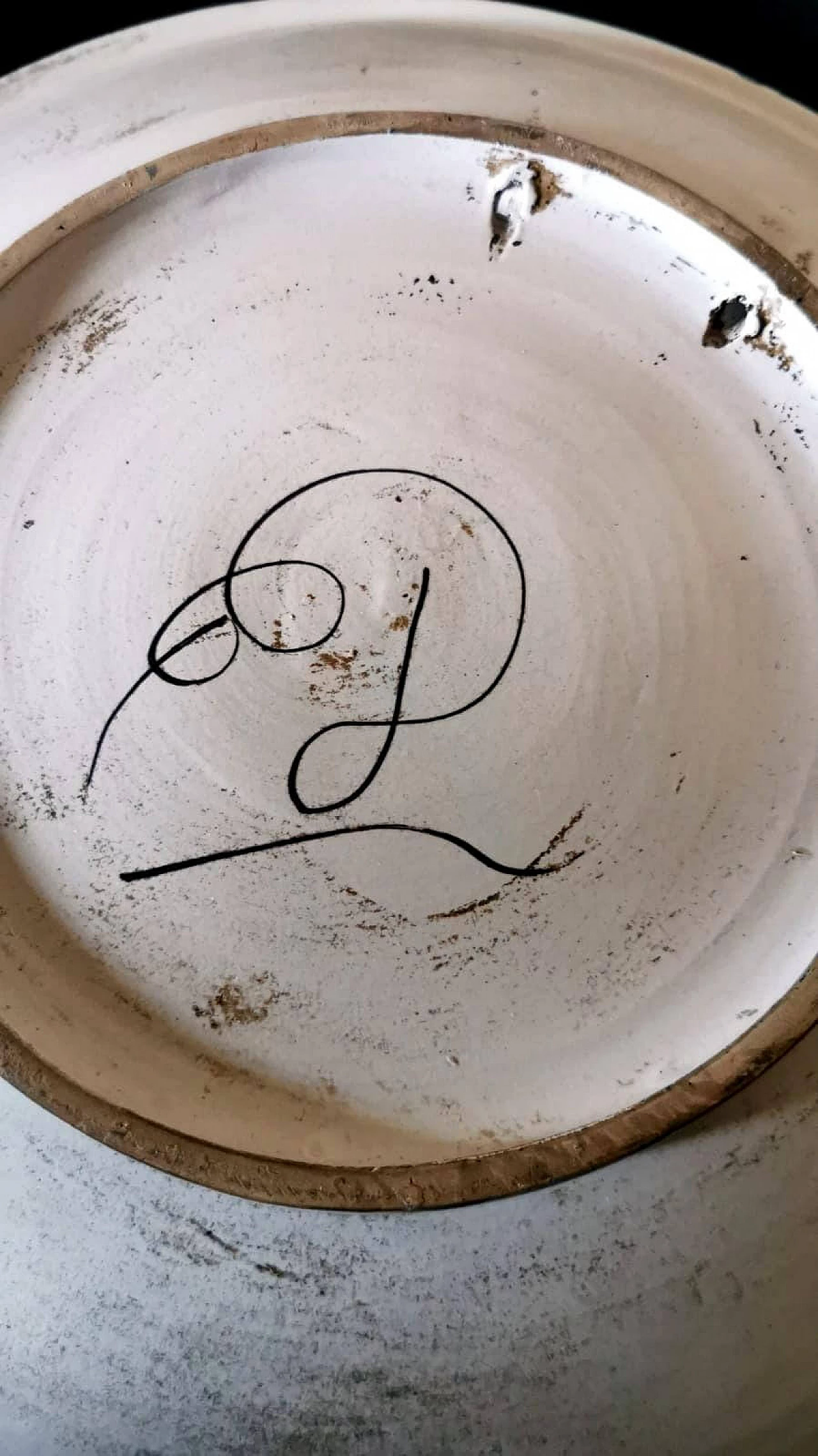 3 Piatti da parete dipinti a mano in ceramica Deruta, anni '60 1473867