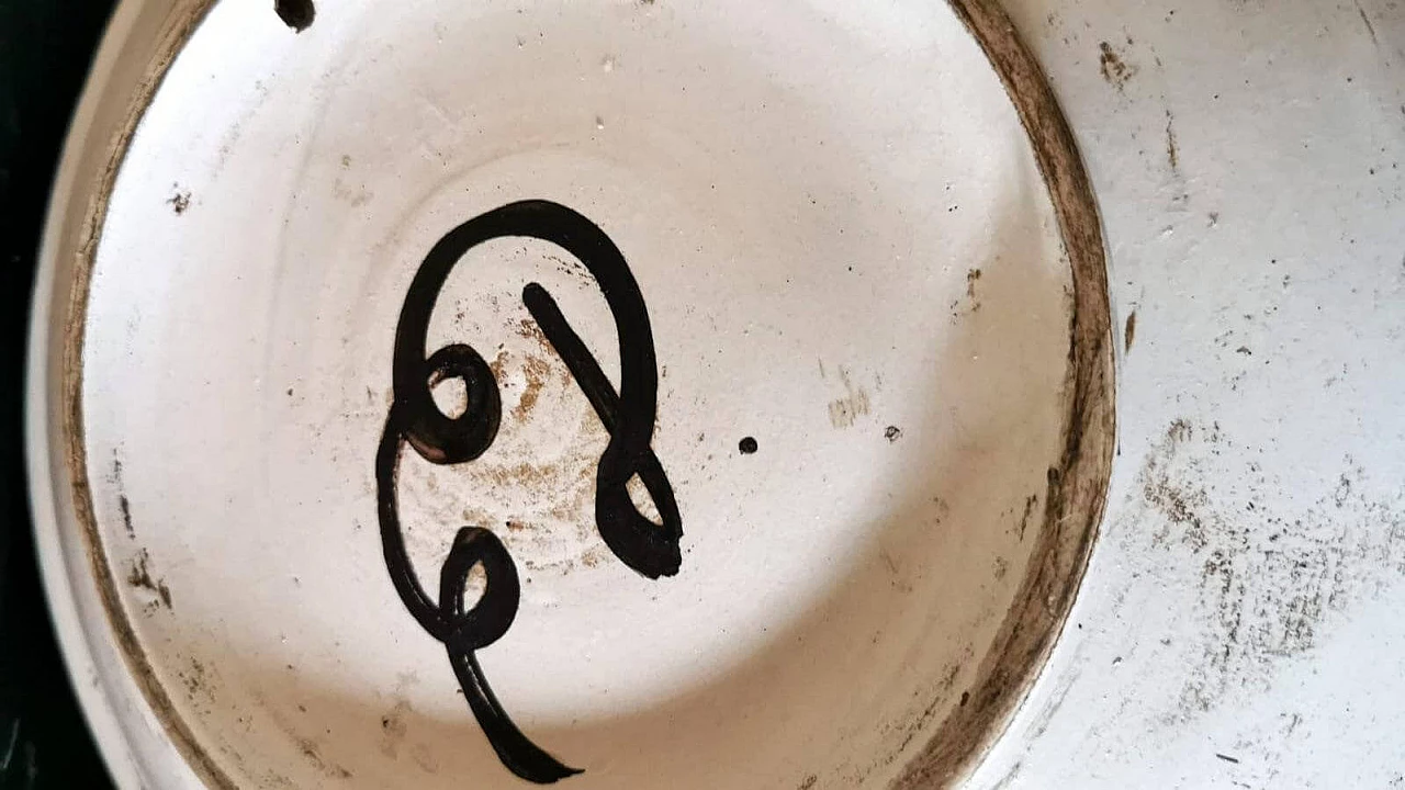 3 Piatti da parete dipinti a mano in ceramica Deruta, anni '60 1473868