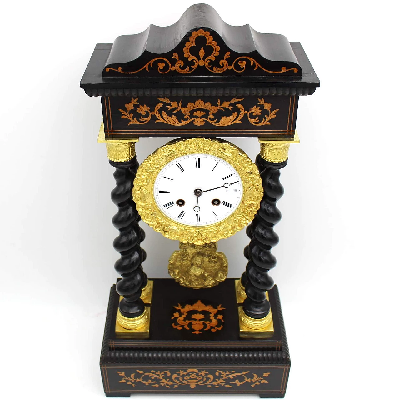 Inlaid Napoleon III style pendulum clock, 19th century 1473890