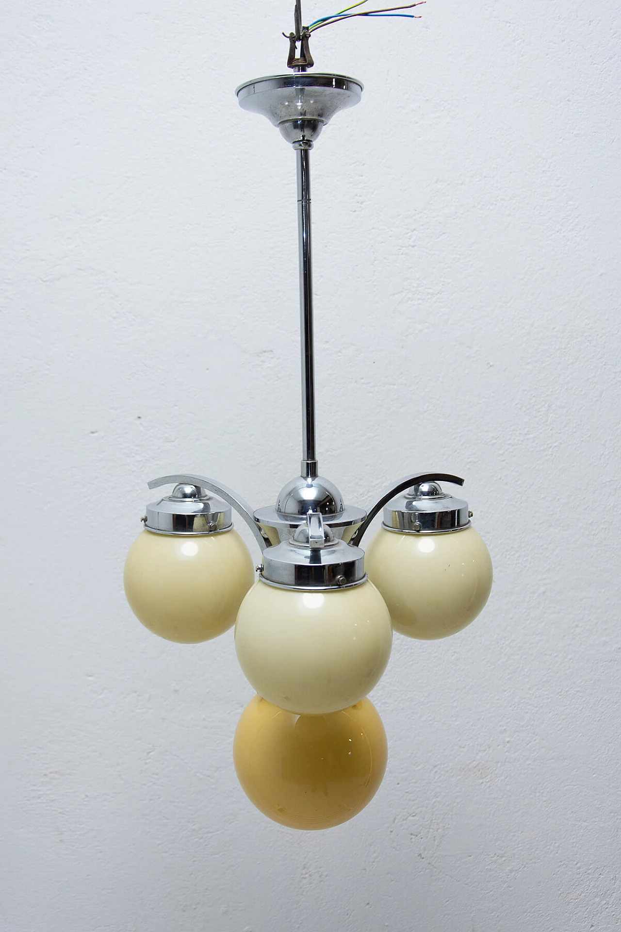 Art Deco style three-armed chandelier, 1930s 1473989