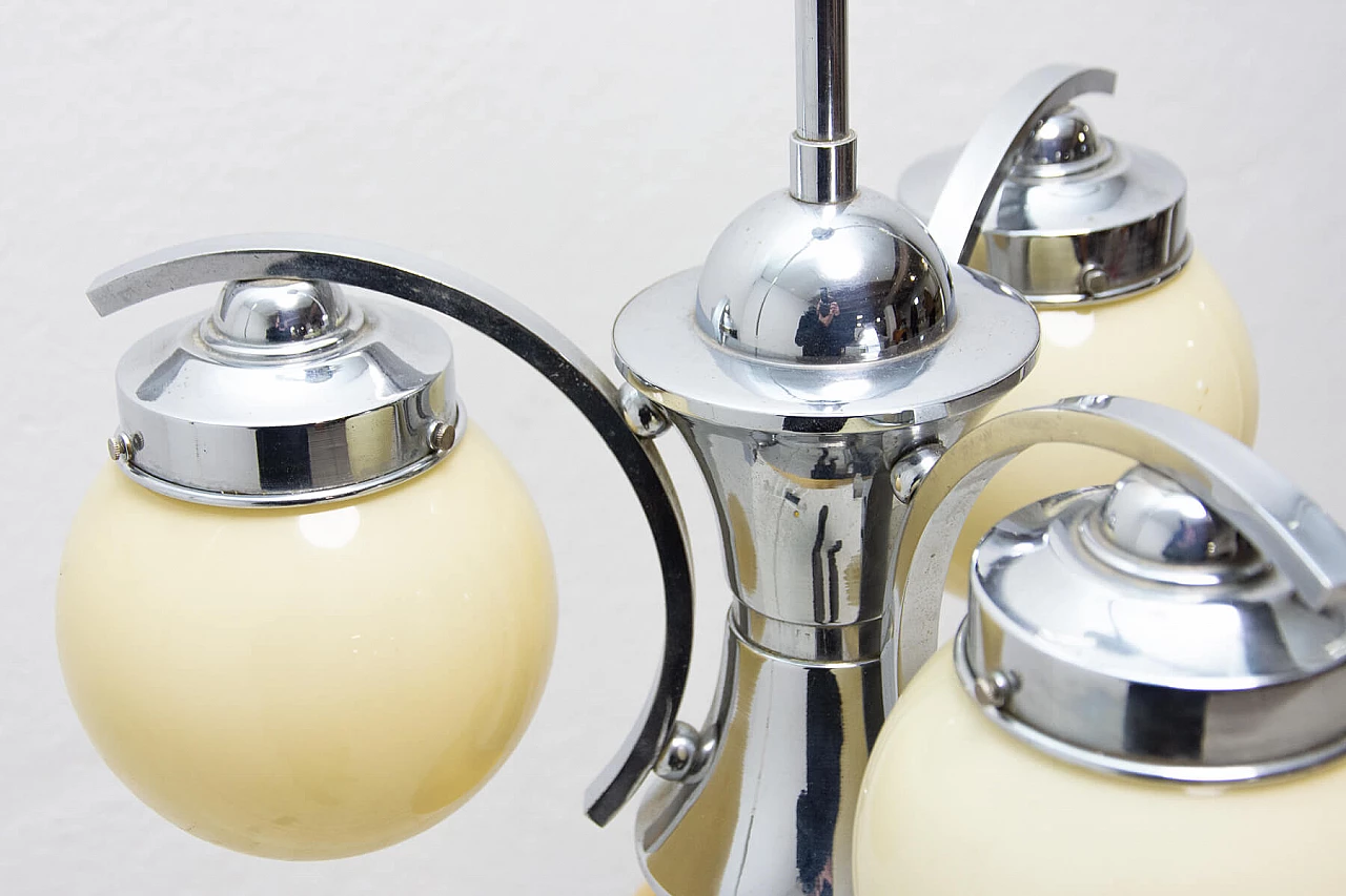 Art Deco style three-armed chandelier, 1930s 1473994
