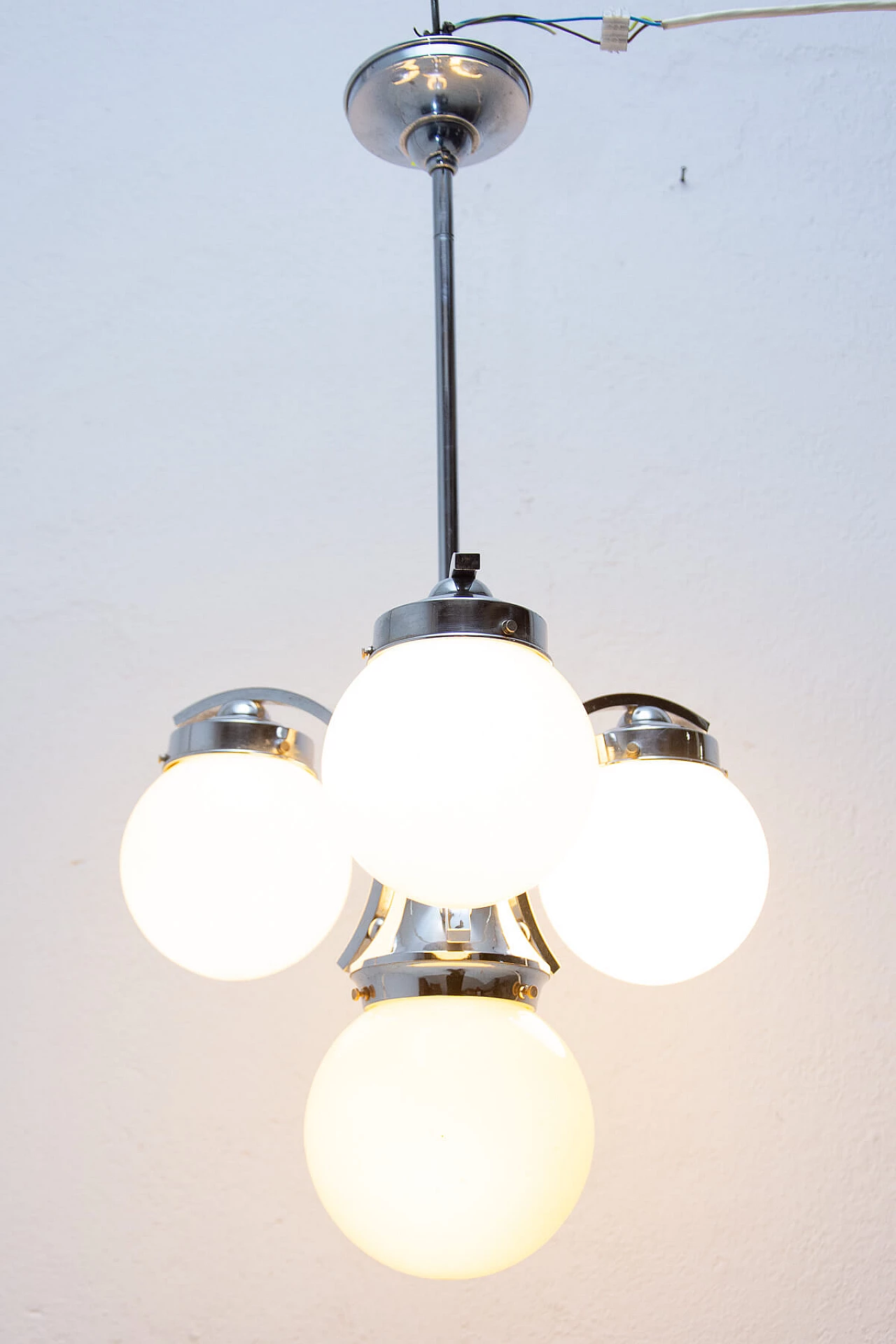 Art Deco style three-armed chandelier, 1930s 1473997