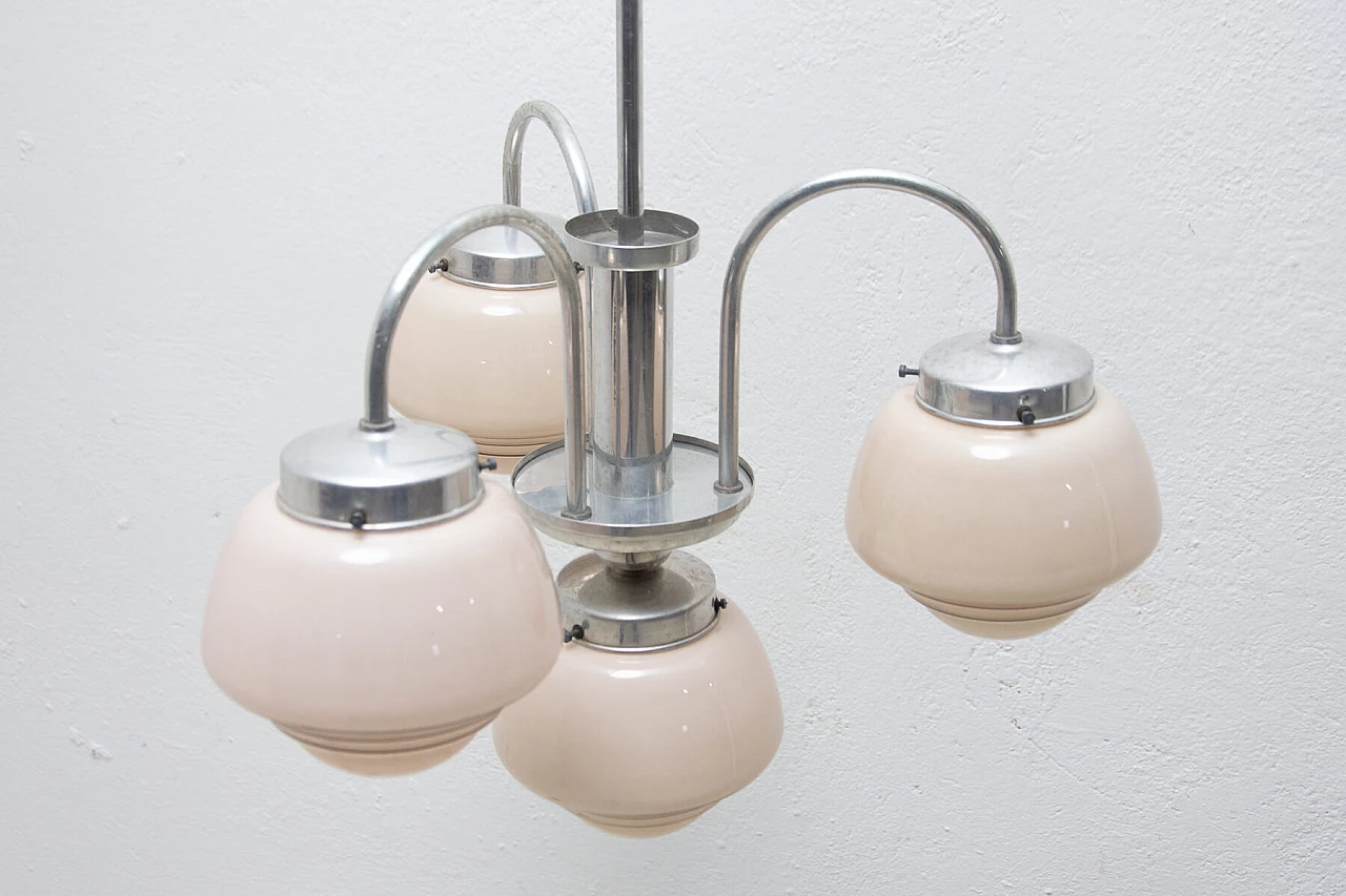 Art Deco chandelier with 3 arms, 1930s 1474096