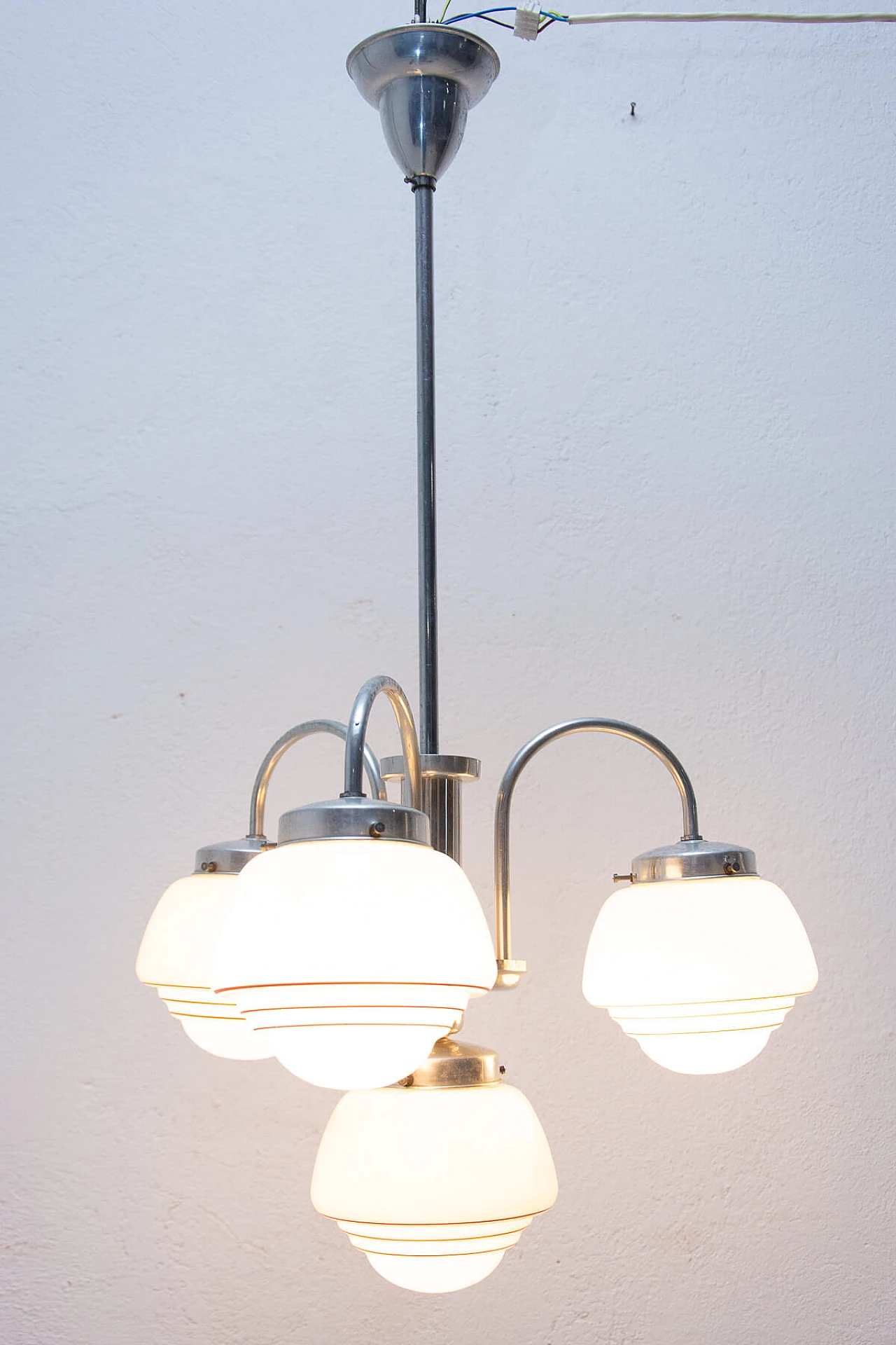 Art Deco chandelier with 3 arms, 1930s 1474176