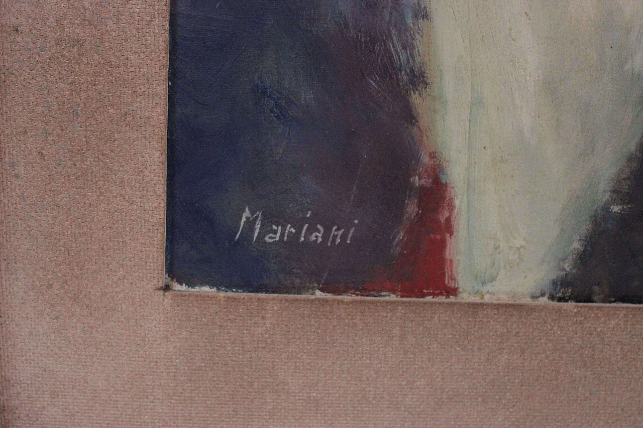 Olio su tela Ritratto di donna di Mirko Mariani, anni '70 1474653