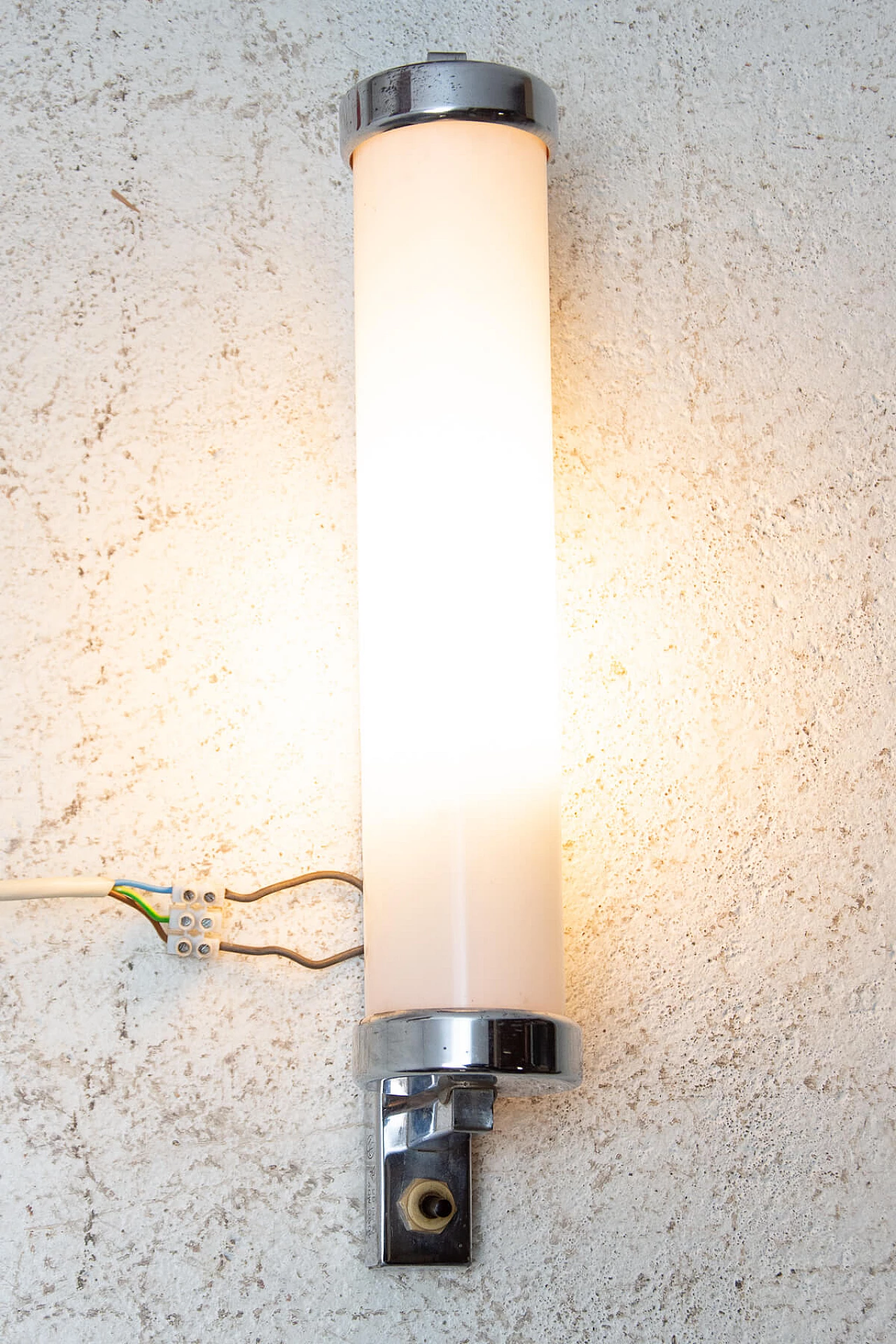 Chromed Bauhaus-style wall lamp, 1930s 1474780