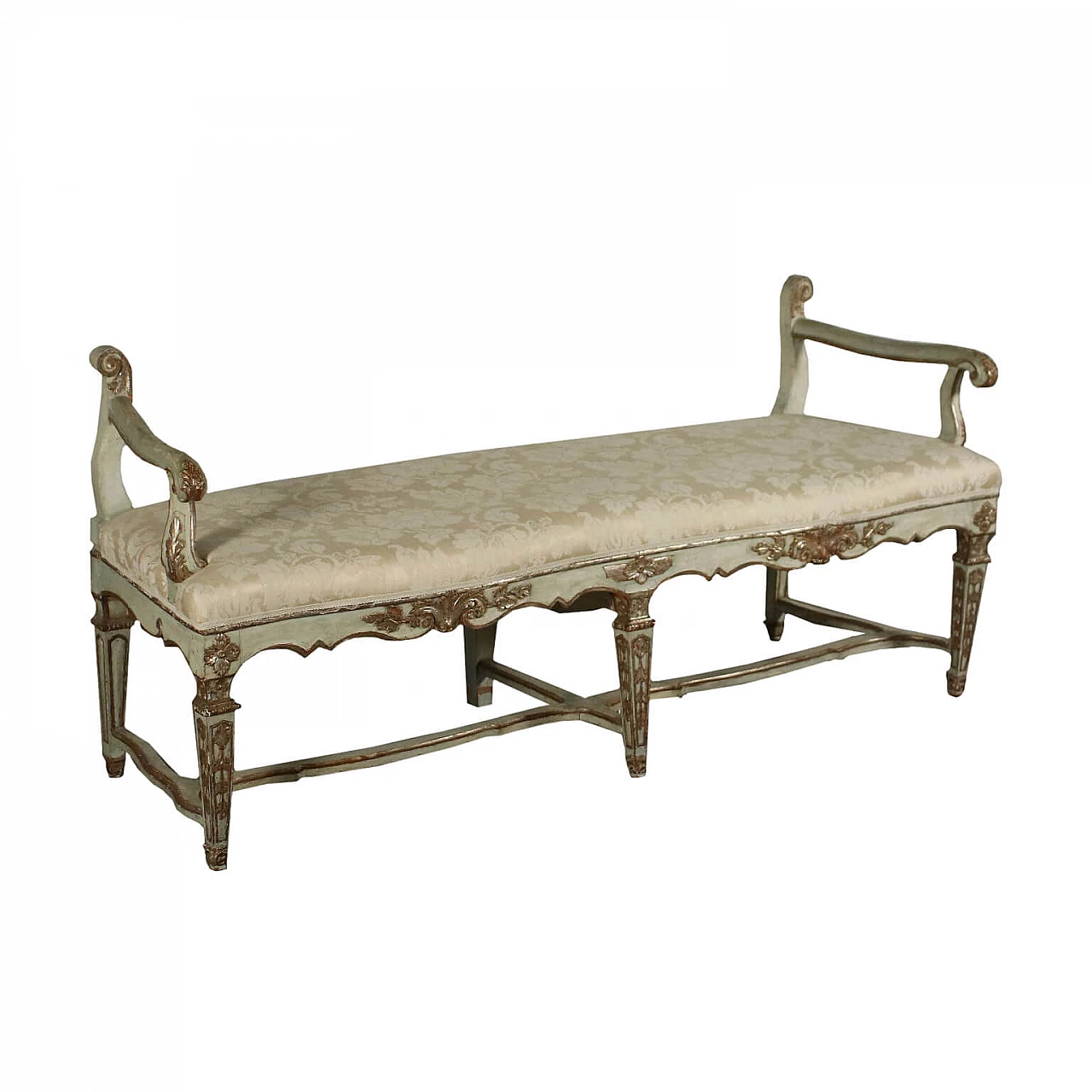 Neoclassical bench in fir and lime wood, '700 1475510