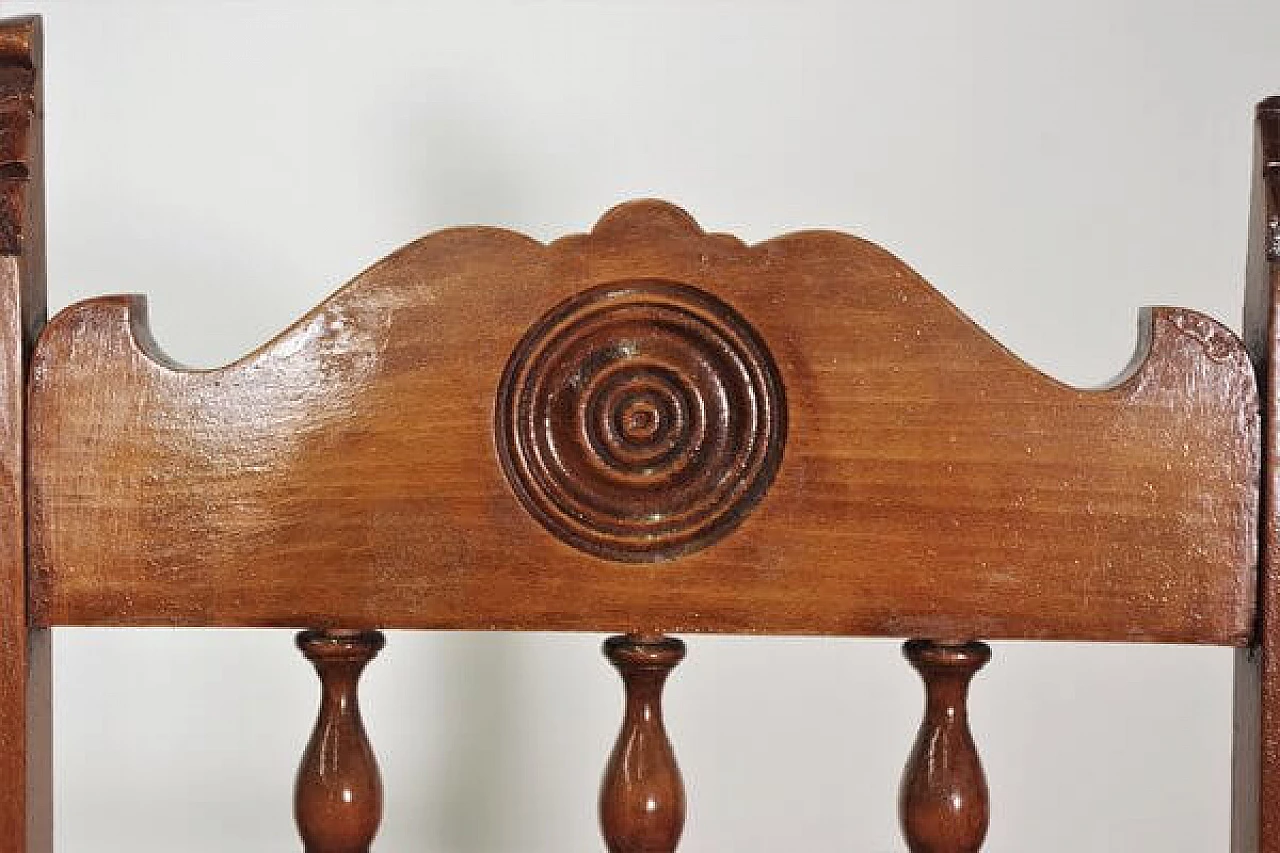 Coppia di sedie in legno con seduta in paglia, anni '20 1475727