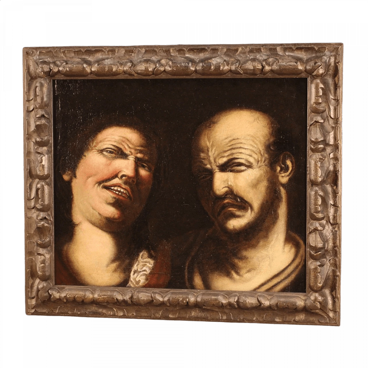 Oil on canvas Heraclitus and Democritus in Caravaggesque style, 17th century 1475919