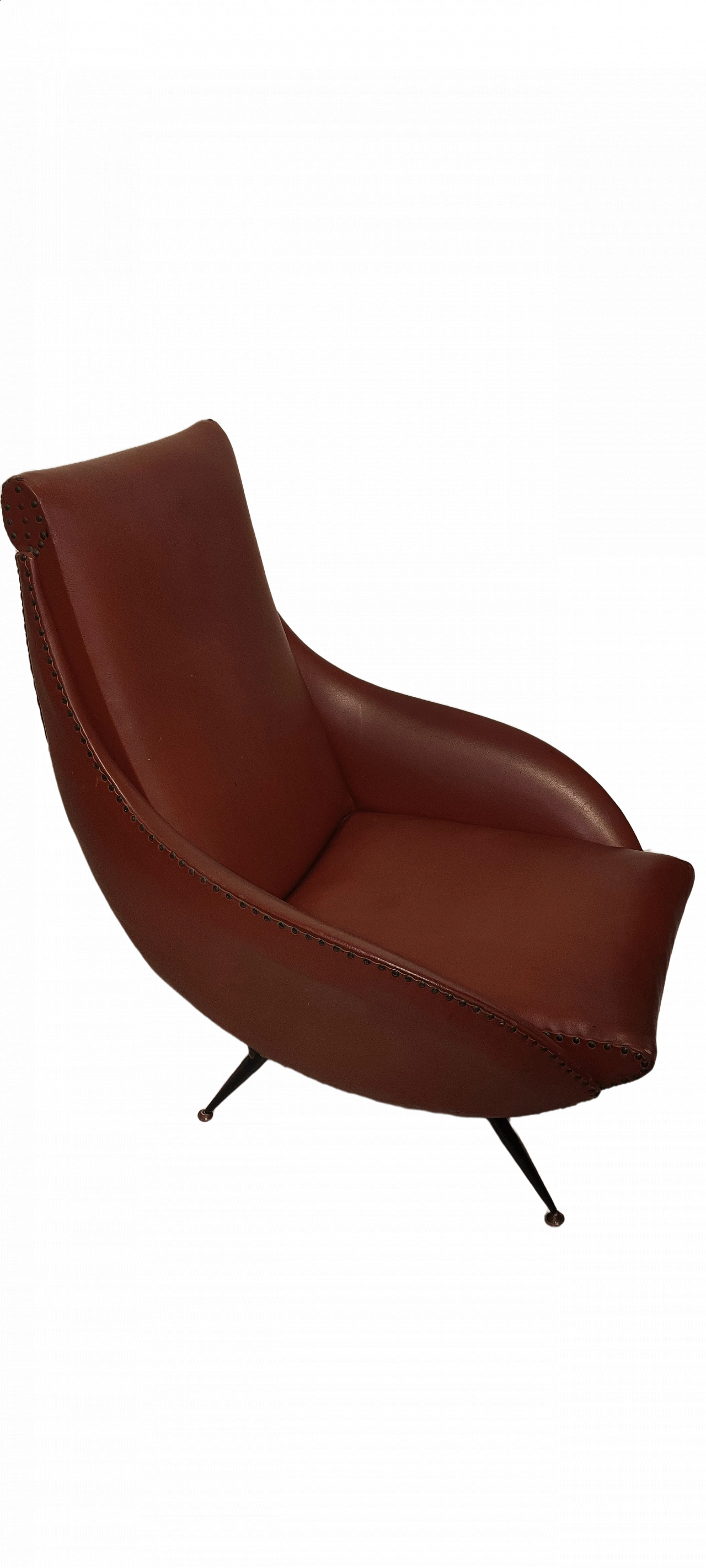 Federico Munari red sky armchair, 1970s 1476235